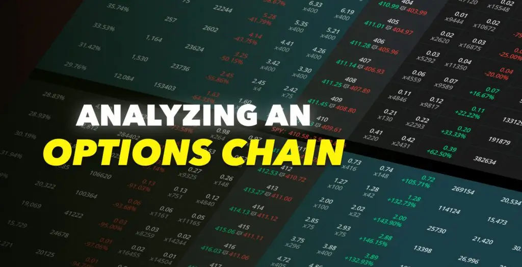 analyzing an options chain