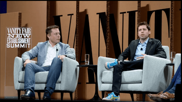 Sam Altman with Elon Musk OpenAI