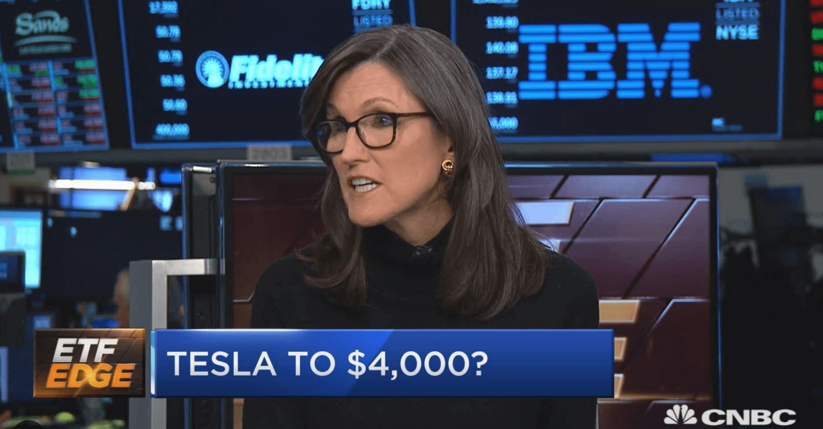 Cathie Woods $4,000 price target for Tesla
