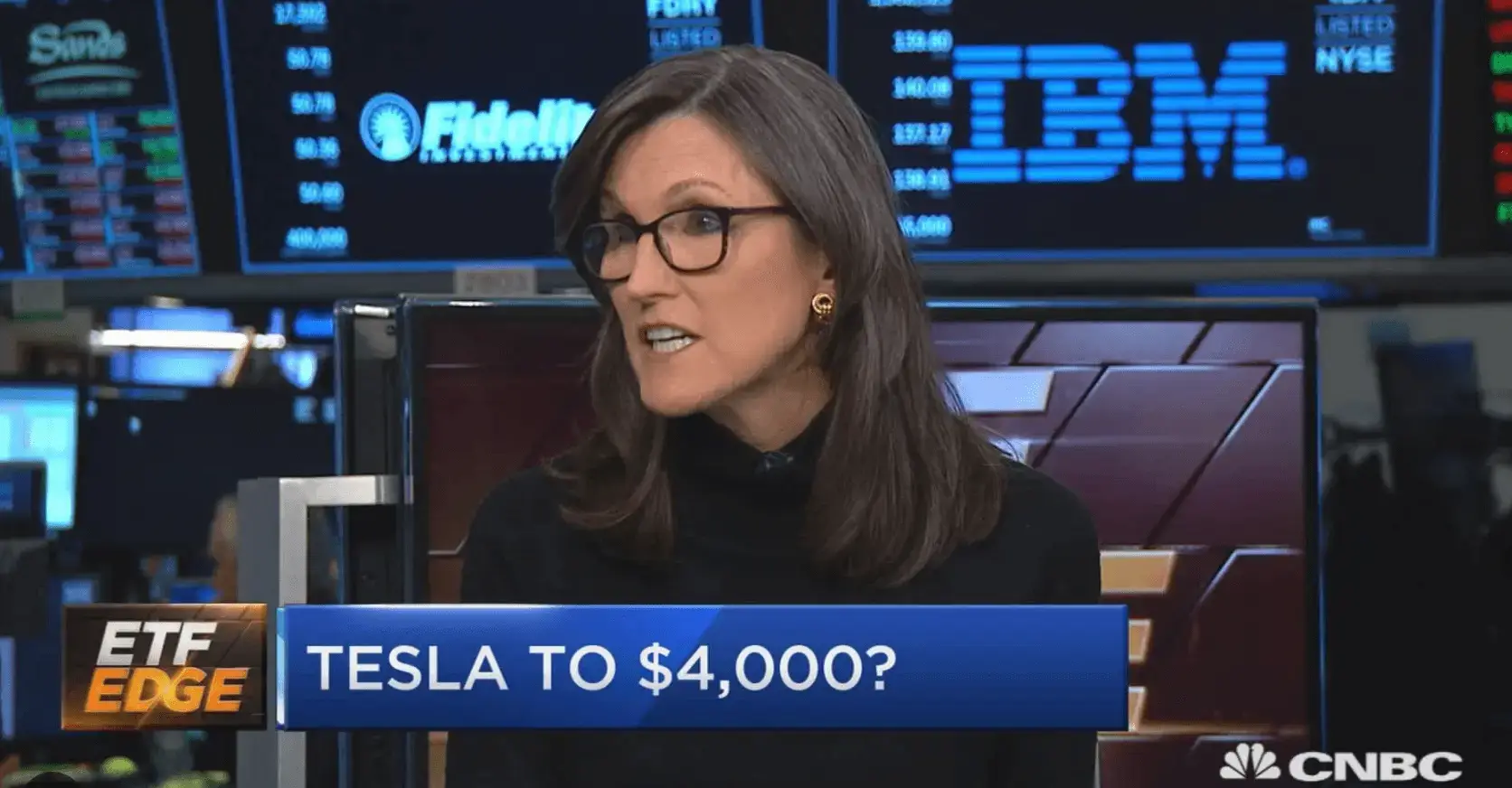 Cathie Woods $4,000 price target for Tesla