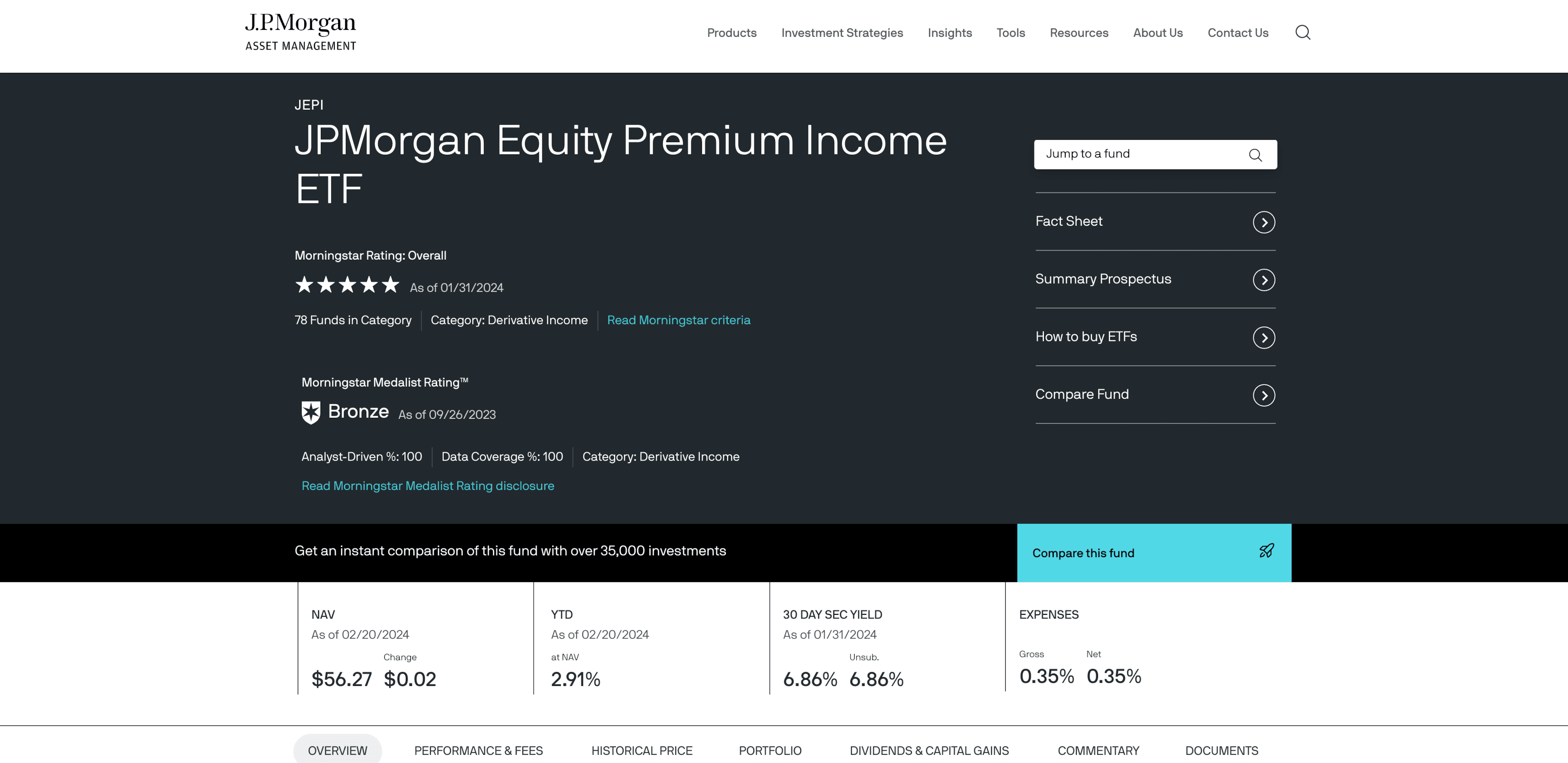 JEPI JPMorgan Equity Premium Income