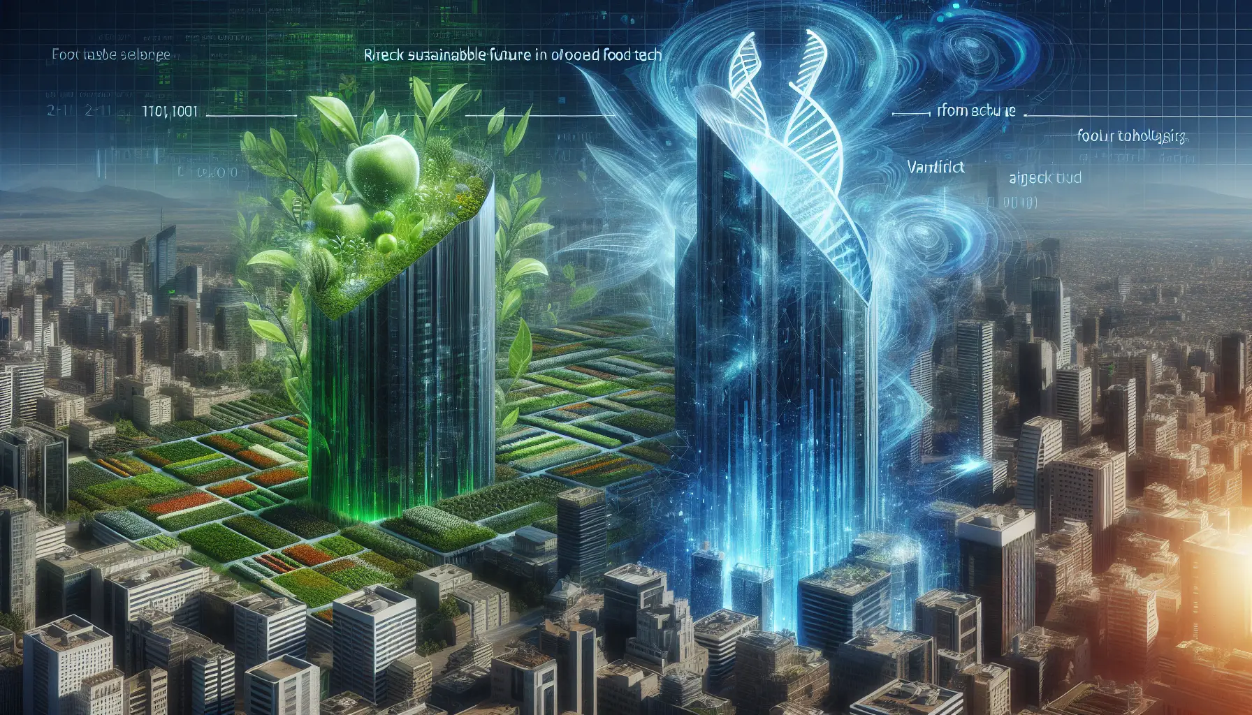 Artistic representation of Food Technology ETFs