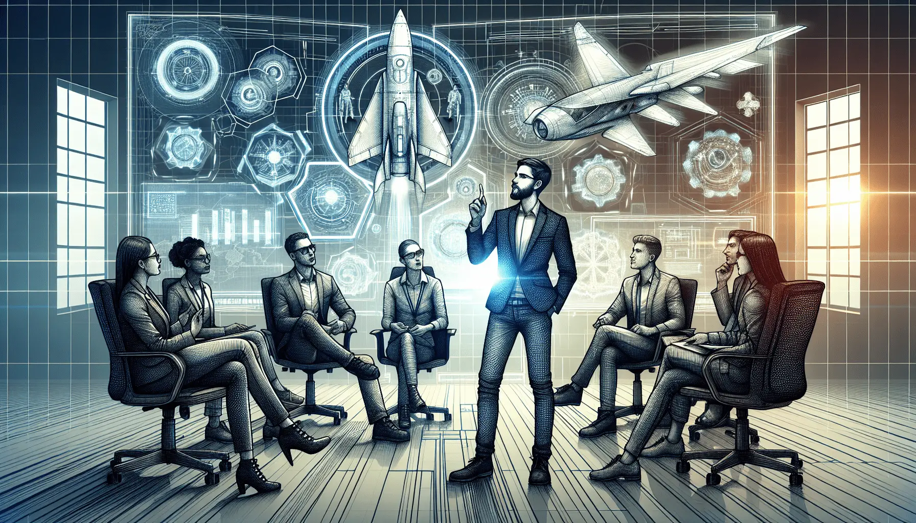 Palmer Luckey and team discussing defense technology innovations